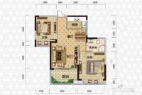 东城经典2室2厅1卫83.8㎡户型图