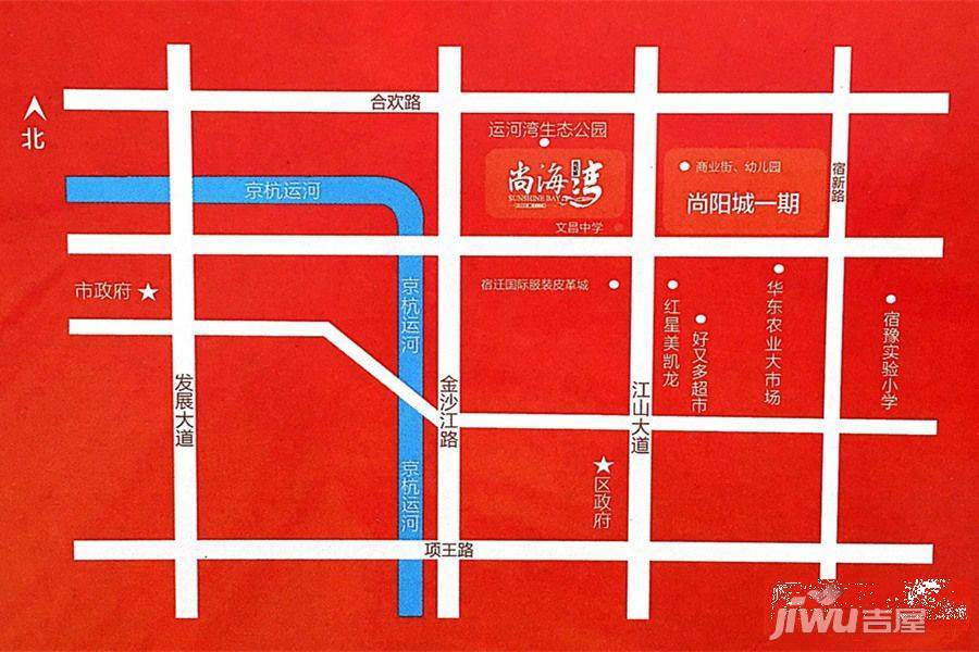 尚海湾位置交通图