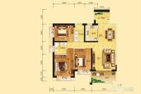 四季华庭阳光华府3室2厅2卫120㎡户型图