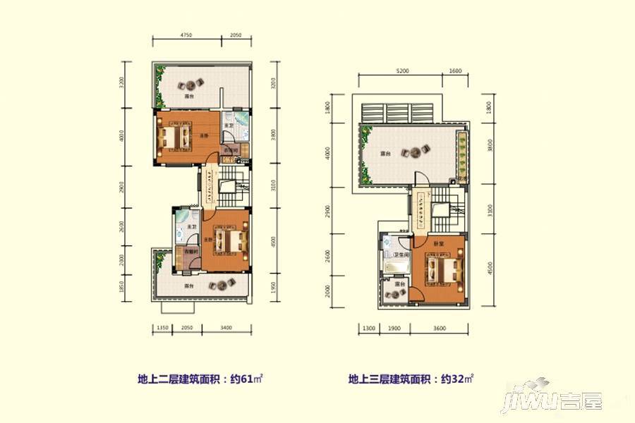 碧桂园雅拉湖畔4室3厅4卫250㎡户型图