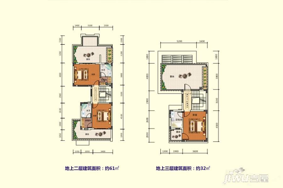 碧桂园雅拉湖畔4室3厅4卫236㎡户型图