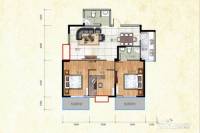 亿龙福星城3室2厅2卫108㎡户型图