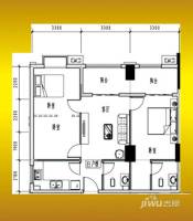 前锦公寓3室2厅2卫108㎡户型图