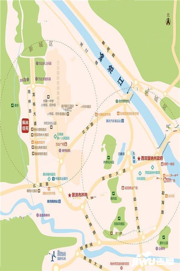 枫林佳苑位置交通图