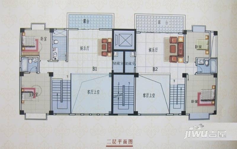 金色佳园3室3厅2卫244.8㎡户型图