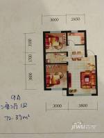 辽阳第一城2室1厅1卫72.4㎡户型图