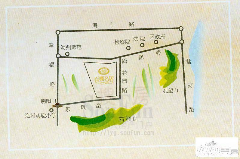 石棚名居位置交通图图片