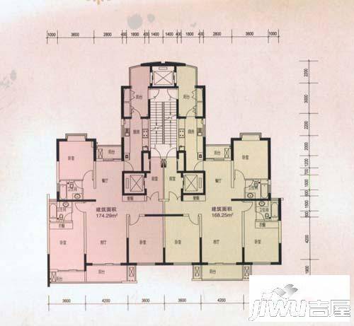 平高府邸3室2厅1卫168.3㎡户型图