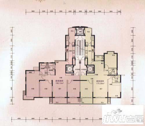 平高府邸3室2厅1卫175.3㎡户型图