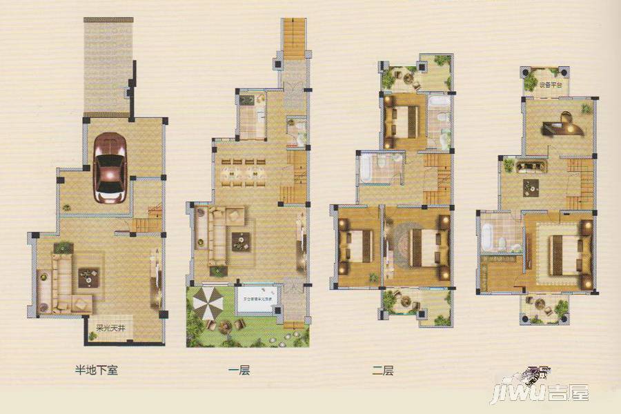 盛世兰亭5室3厅4卫313.8㎡户型图