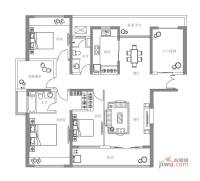 绿地西水东3室2厅2卫165㎡户型图