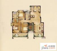 九龙仓时代上城3室2厅2卫143㎡户型图