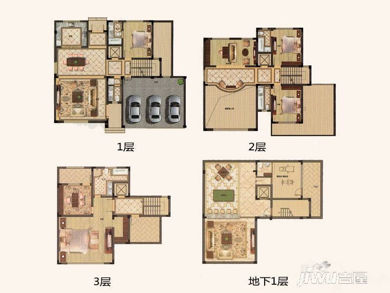 水岸名府9室2厅6卫474㎡户型图