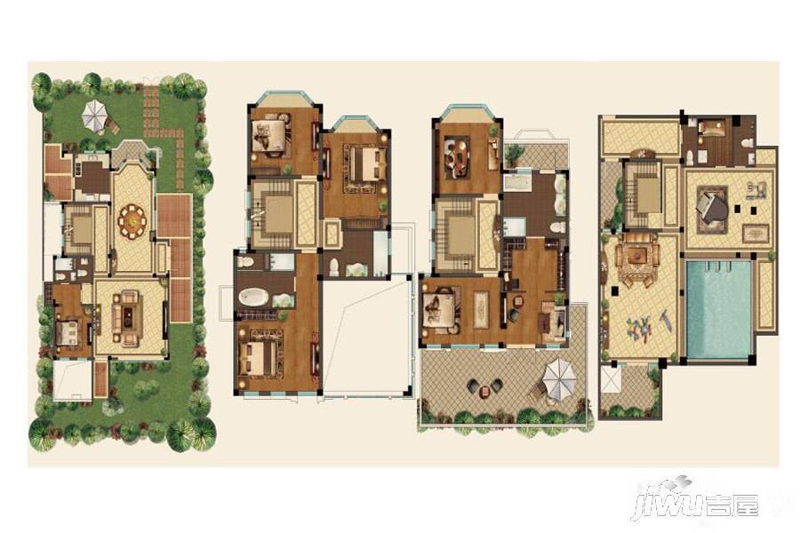 吉宝澜岸铭邸5室2厅5卫509㎡户型图