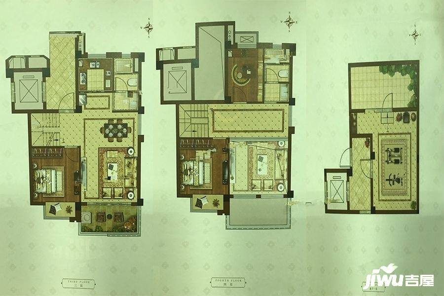 碧桂园梅公馆3室2厅2卫125㎡户型图