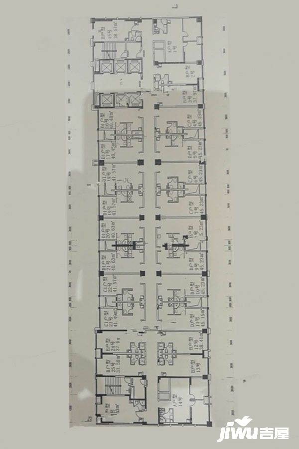 万荟城1室1厅1卫45㎡户型图