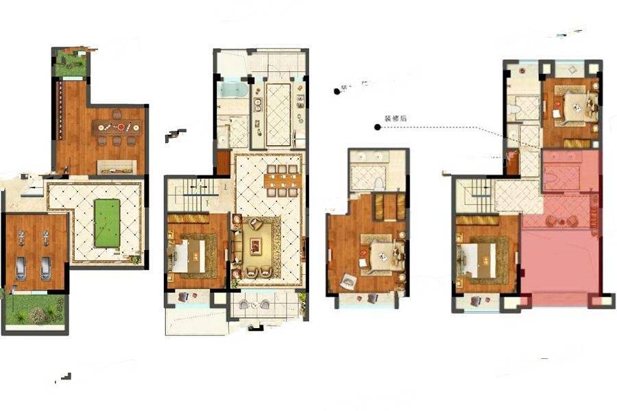 融创运河壹号府4室2厅3卫209㎡户型图