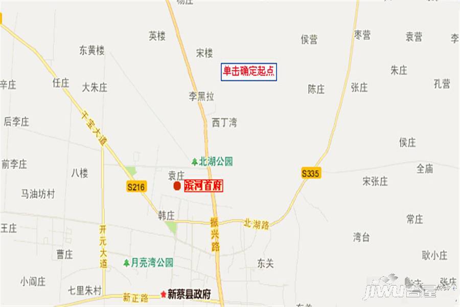 滨河首府位置交通图1