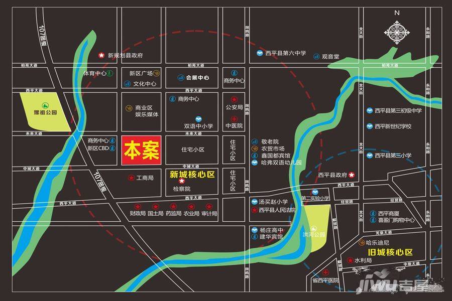 锦绣京都位置交通图图片