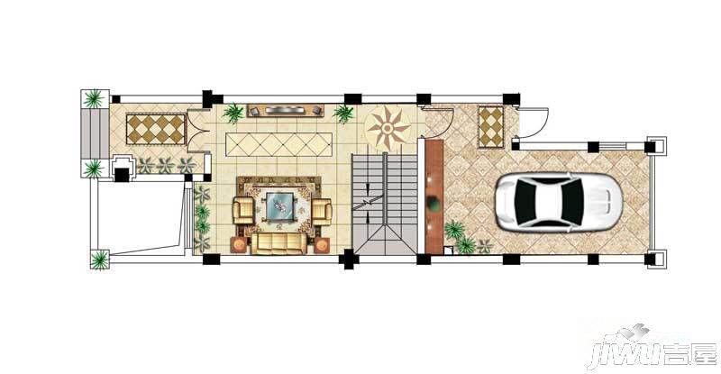 银河湾花园别墅5室2厅5卫357㎡户型图