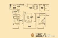 新龙御景城3室2厅1卫97.5㎡户型图