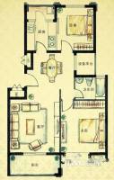 天平湖壹号2室2厅1卫86㎡户型图
