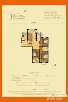 长城一品3室2厅2卫132㎡户型图