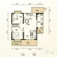 鑫恒香廷2室2厅1卫80.6㎡户型图