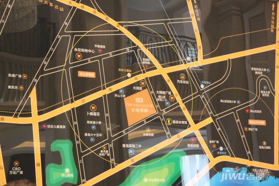 金地悦峰位置交通图图片
