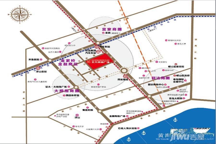 资源博雅广场位置交通图图片