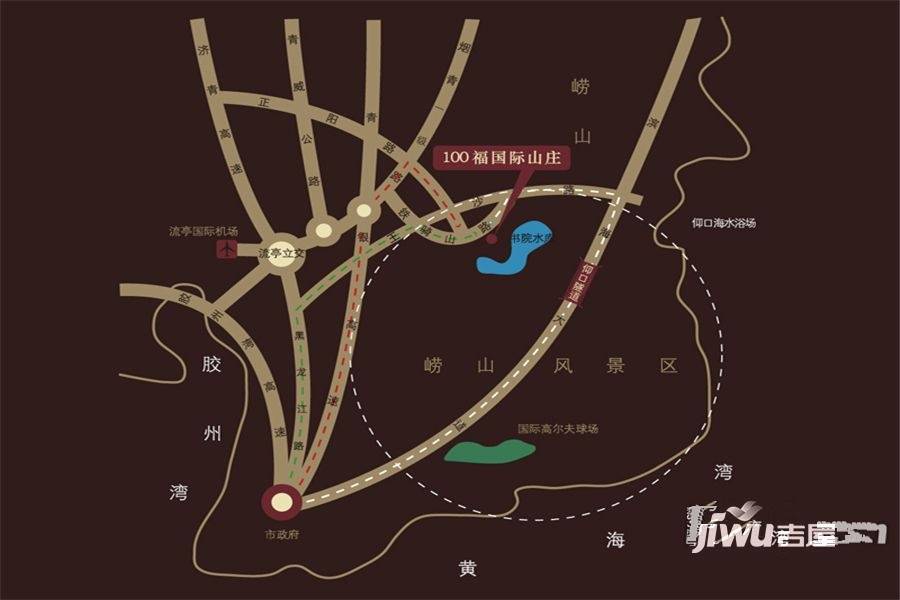 100福国际山庄碧桂湾位置交通图图片
