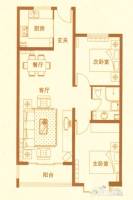 凤海苑2室2厅1卫94.2㎡户型图