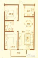 凤海苑2室2厅1卫91㎡户型图