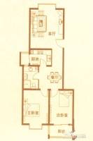 凤海苑2室2厅1卫89.8㎡户型图