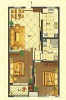 金玉良缘2室2厅1卫92.1㎡户型图