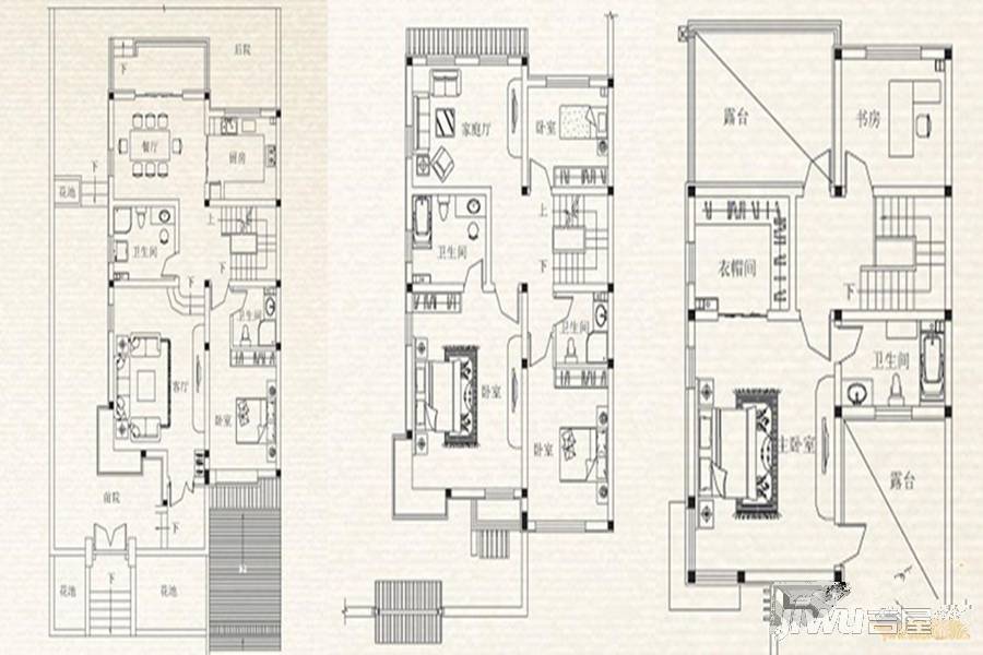 一山一墅5室3厅4卫292㎡户型图