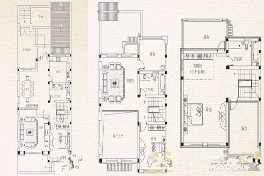 一山一墅3室3厅3卫248㎡户型图