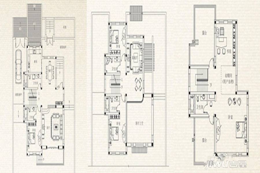 一山一墅4室3厅5卫328㎡户型图