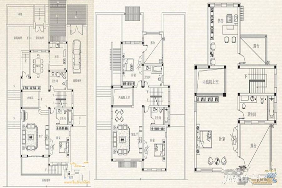 一山一墅5室3厅5卫385㎡户型图