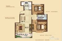 金石永安府2室2厅1卫85㎡户型图