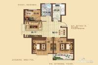 金石永安府3室2厅1卫105㎡户型图