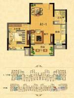 中南世纪城（林樾）2室2厅1卫65㎡户型图