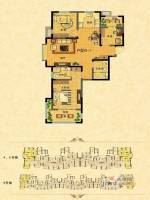 中南世纪城（林樾）3室2厅1卫119㎡户型图