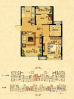 中南世纪城（林樾）2室2厅1卫77㎡户型图