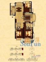 中南世纪城（林樾）3室2厅2卫139㎡户型图