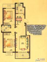青岛正商红河谷2室2厅1卫88㎡户型图