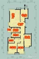 晓港名城三期尚都3室2厅2卫160㎡户型图