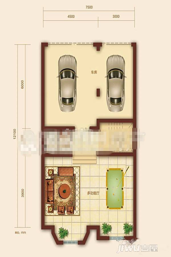 鼎峰中央公园5室4厅3卫354㎡户型图