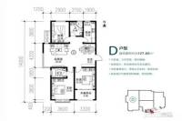 鼎峰中央公园3室2厅2卫127.8㎡户型图
