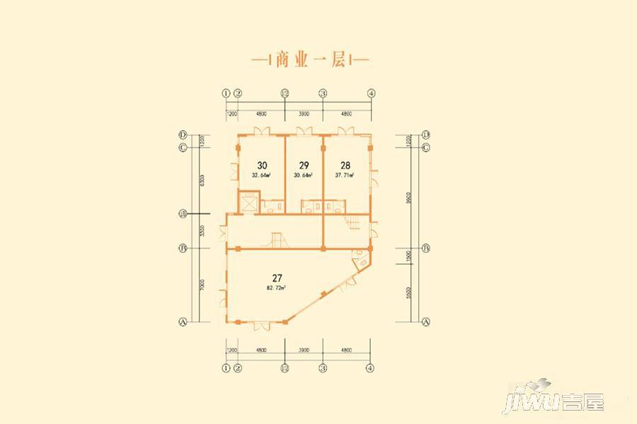 泰豪国际广场4室0厅0卫183.7㎡户型图